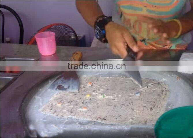 2016 New Style -30 Degree Fried Ice Cream Machine Single Pan Roll Ice Cream Machine