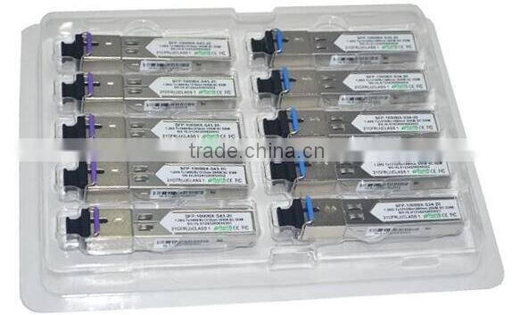 2.5G 10KM Tx1550nm/Rx1310nm LC Connector 0-70Degree BIDI optical transceiver