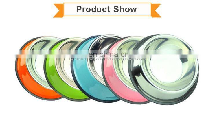 Personalized Anti Slip Stainless Steel Pet Dog Feeding Bowl, Perfect Dish for Dog Puppy Cat and Kitten