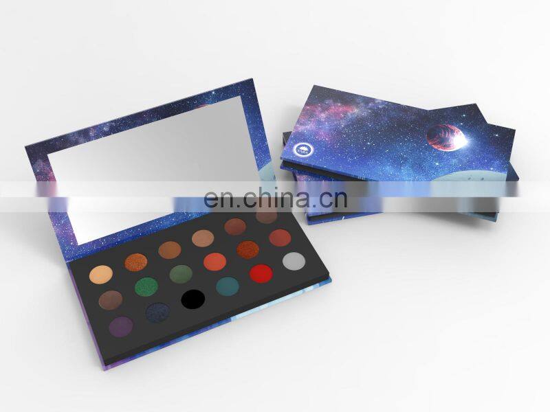 Makeup Your Own Design Shadow Artist Makeup Logo Packaging Pressed Powder Pan Eyeshadow Palette Custom Design