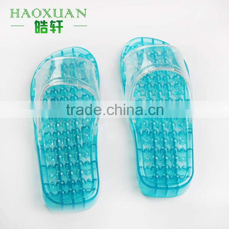 Plastic bathroom anti-slip massage slippers with competitive price woman sandal