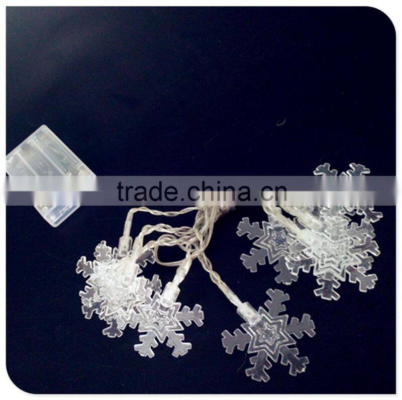 fancy white battery snowflake christmas lights