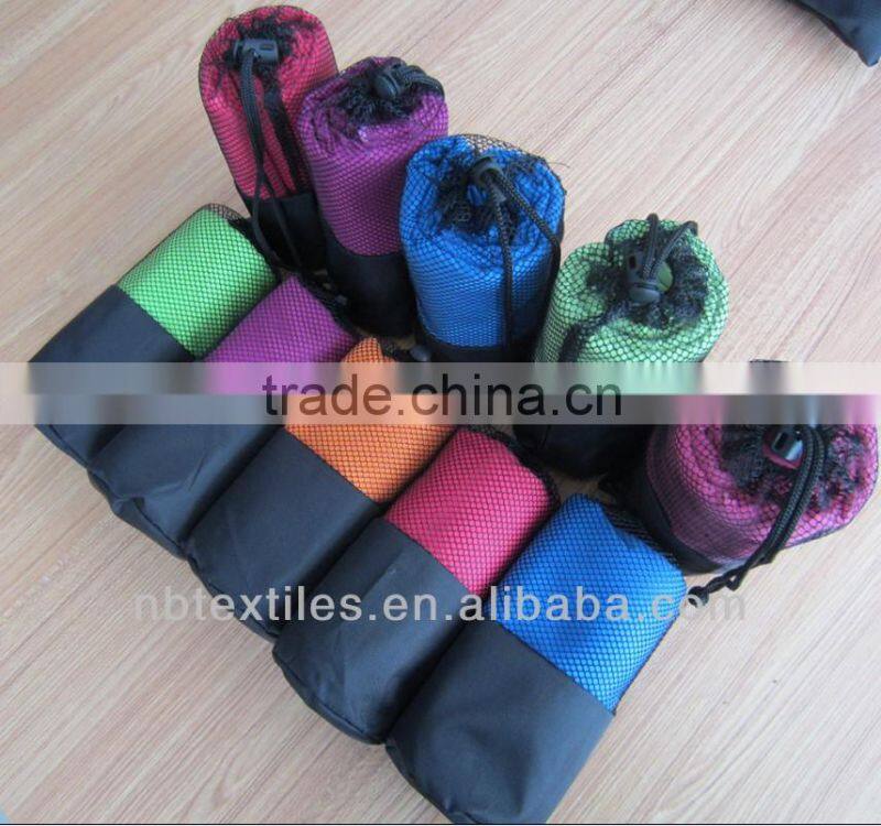 Embossed microfiber beach towel