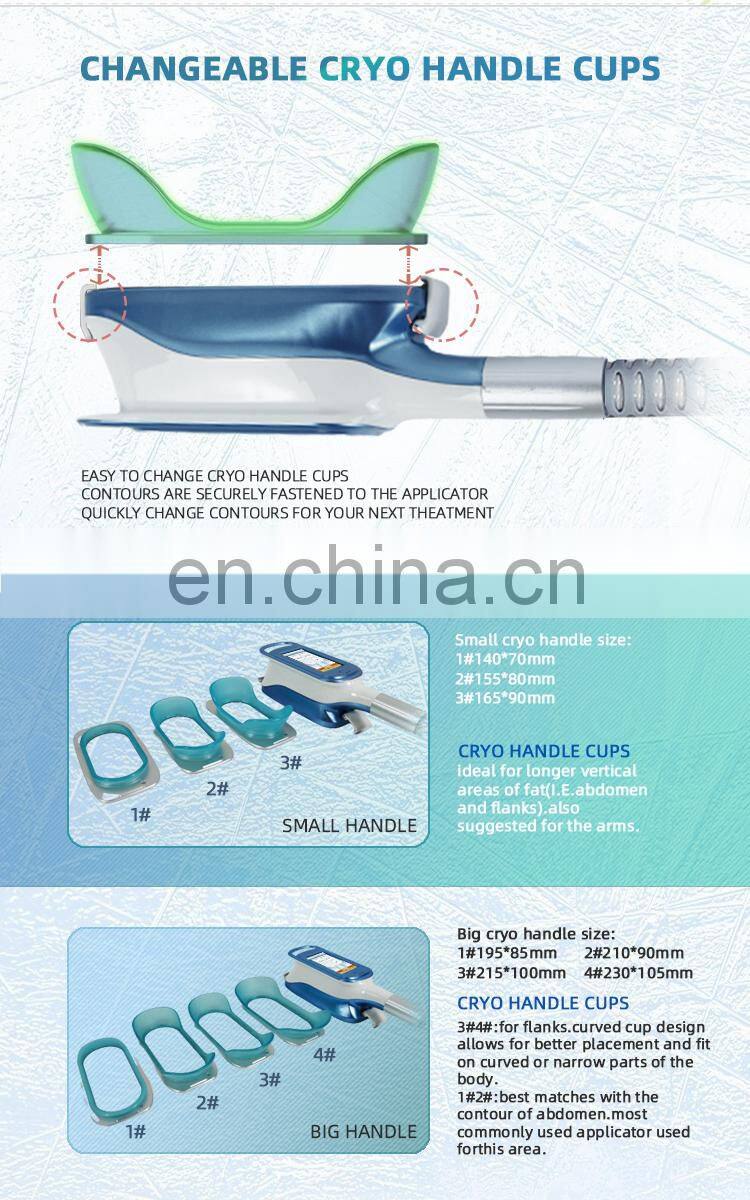 New technology cryo 360 cryolipolysis lose weight machine vaccum cavitation lipo laser pads for fat reduce