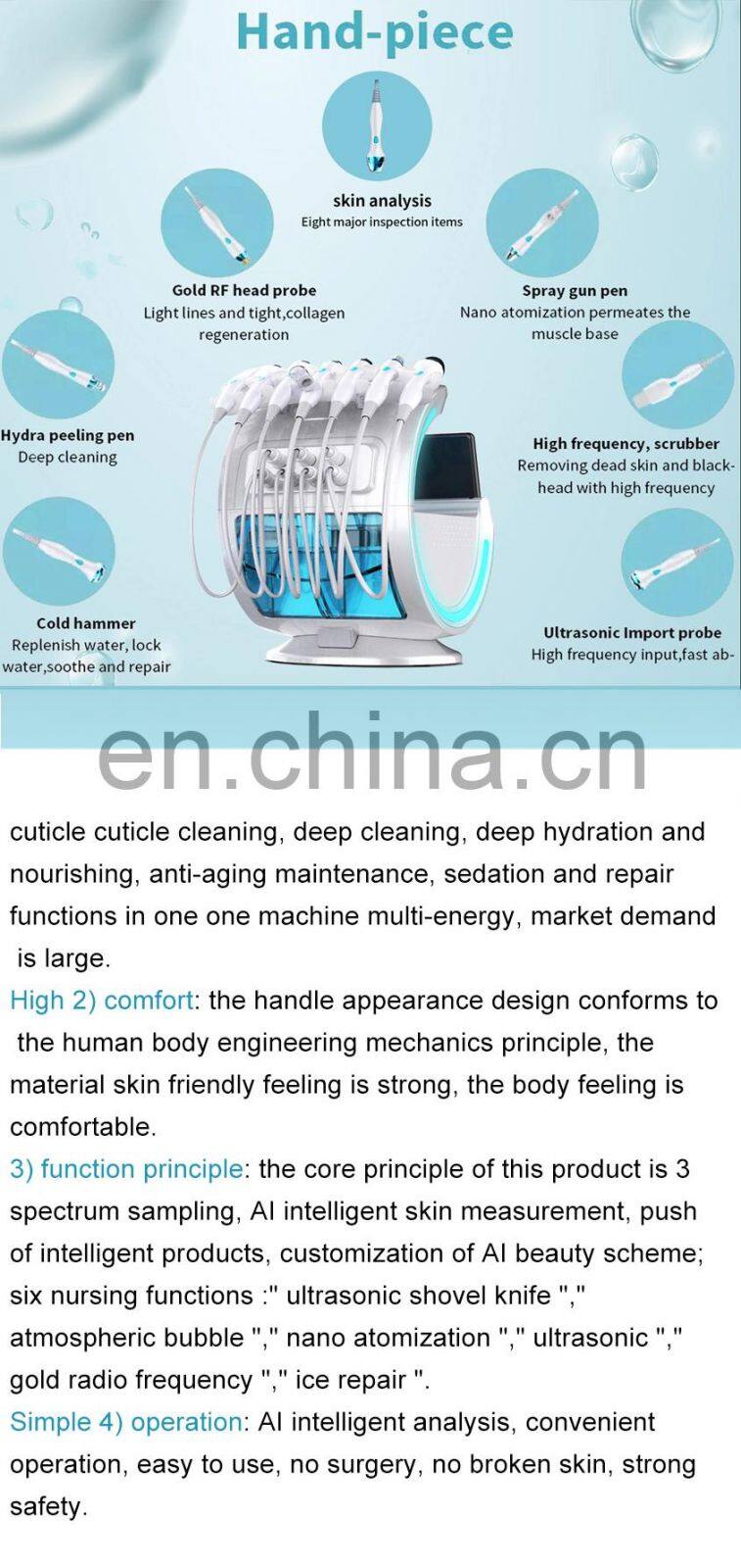 2021 best selling multifunctional skin spa system oxy jet spa oxygen massage machine for sale