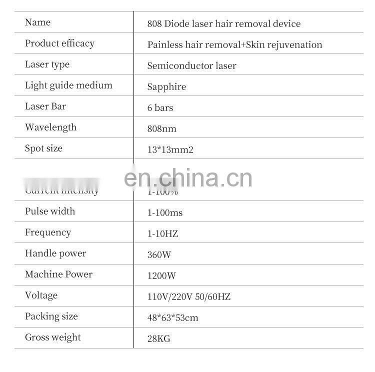 Portable 808 Diode Laser Hair Removal Skin Rejuvenation Device 755 808 1064 A-lma So-prano Ice Platinum beauty machine