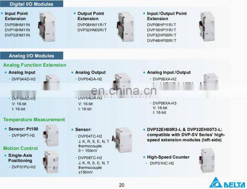 Good price DVP-48EH original Delta air conditioning PLC programmable controller for electrical equipments