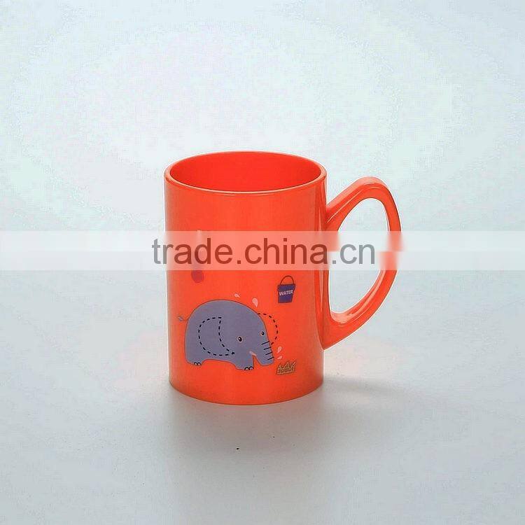 Reusable Cartoon Plastic Cups --Orange