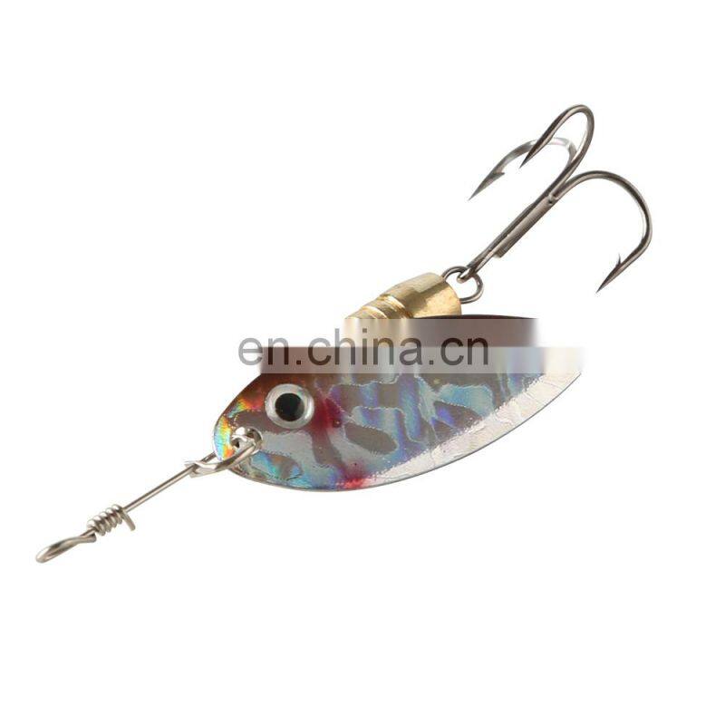 JOHNCOO Spinner Baits 5g 9.5g 13.8g Spinner Bait Metal Spoon Hard Baits Spoon Lures with Treble Hooks