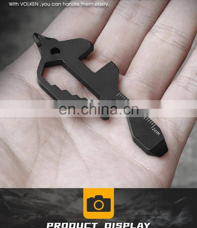 Stainless Steel Multifunctional Tools Outdoor Camping Portable Screwdriver Head Pocket Tools Gift