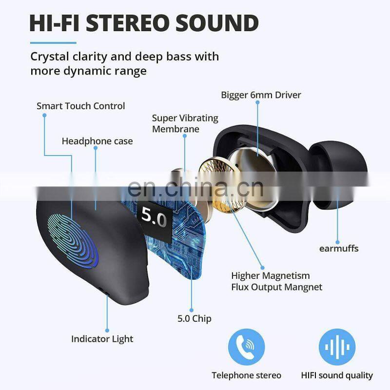 Bluedio T-ELF 2 Earphone TWS Wireless Waterproof Sports In Ear Earphone with Charging Box