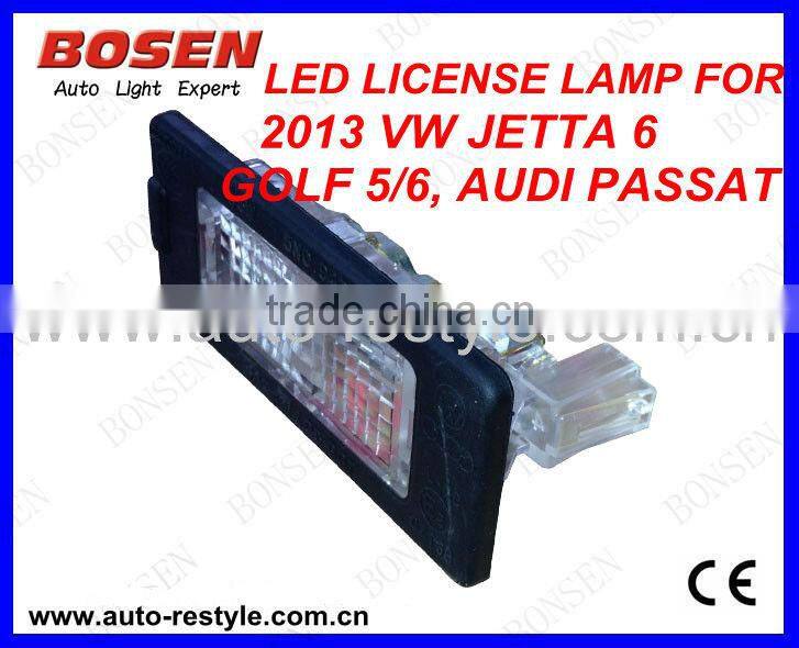 LED number plate light Jetta 6,VW SAGITAR, jetta, A4 B8,Passat