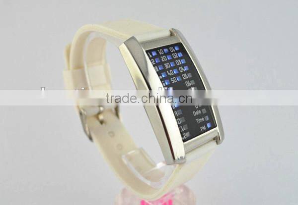 2014 unisex lava iron samurai LED digital metal bracelet wrist watches men gift