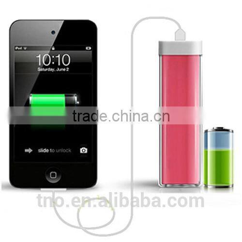 Mini lip Gloss 2600mAh mobile battery bank for nokia
