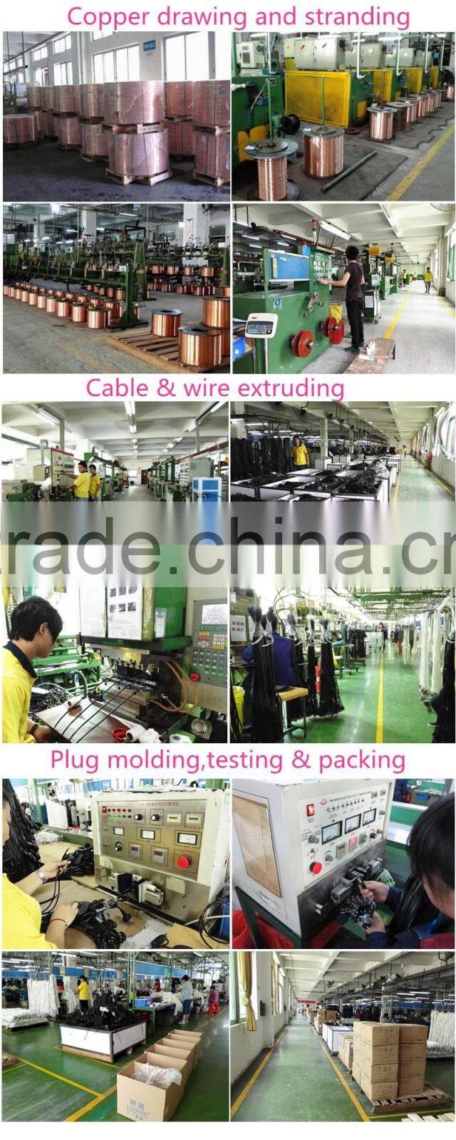 Australia standard 3 pin power plug,3 core power cord with SAA approval