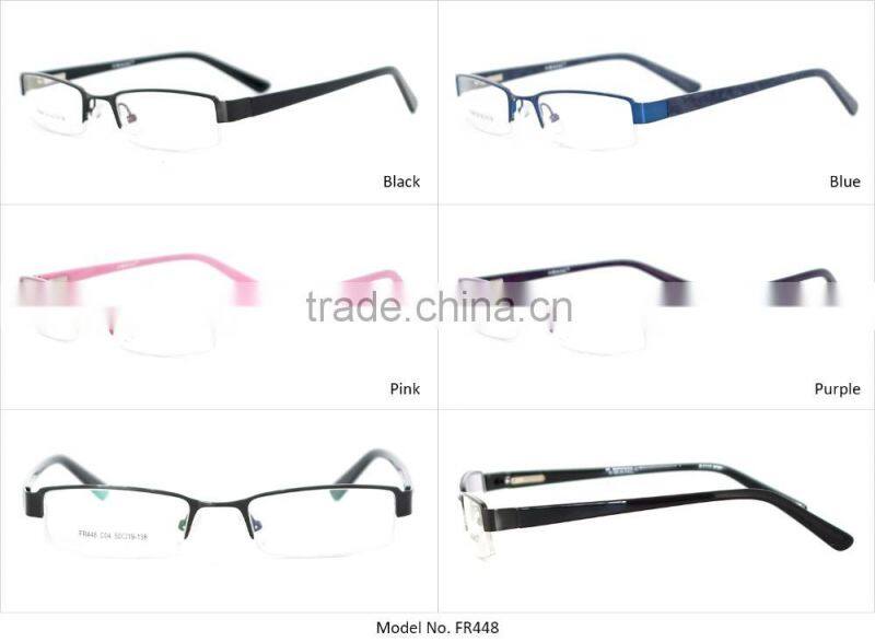 half frame eye glasses frame and spectale fancy glases frame for women and men