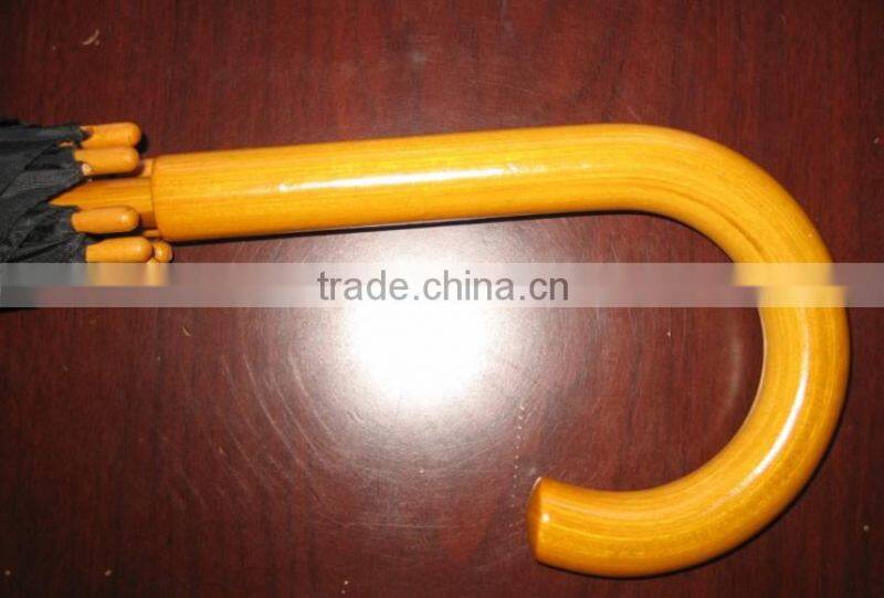 wooden shaft and wooden handle umbrella