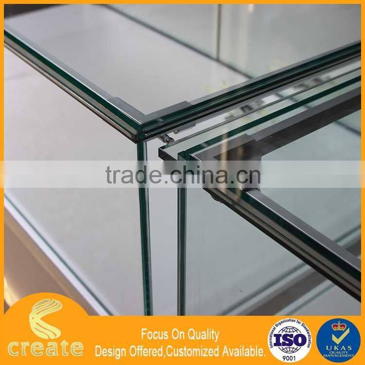 Fashion wooden mobile phone display stand,glass watch display cabinet