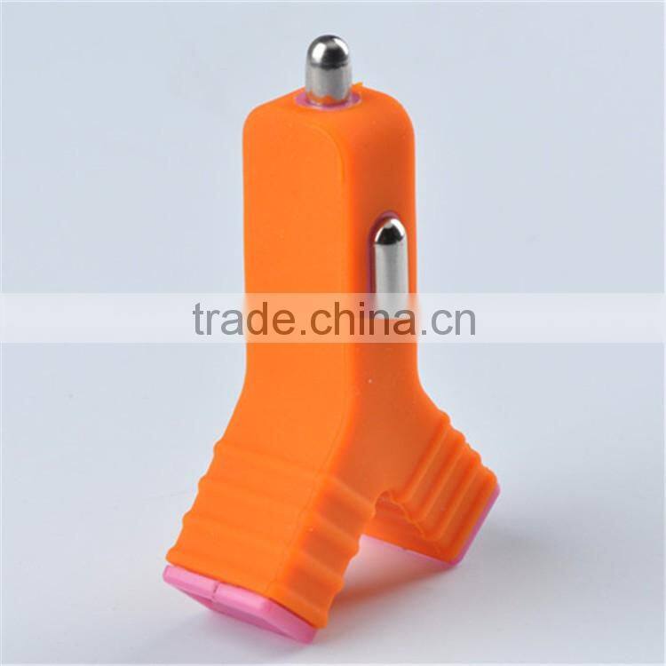 Wholesale Micro Auto Universal Dual USB 2 Port Car Charger Adapter for iphone