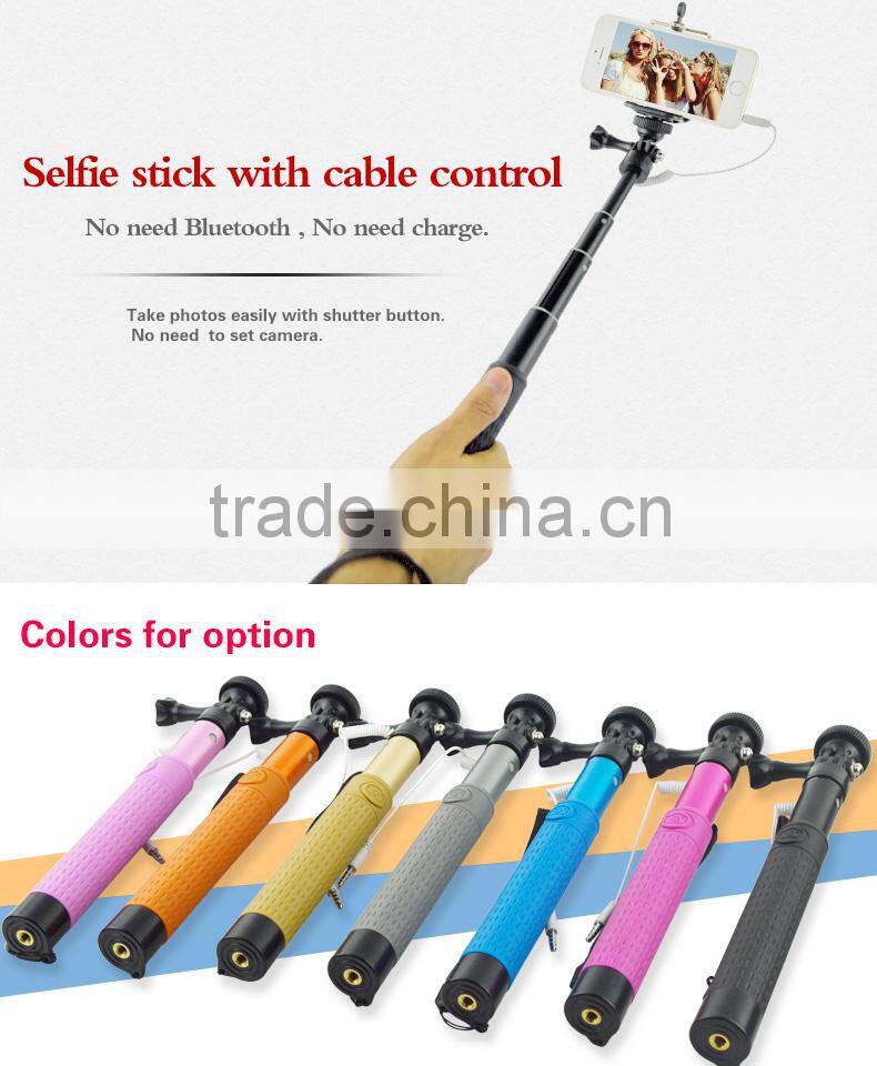 Aluminum forging extendable handheld wired monopod