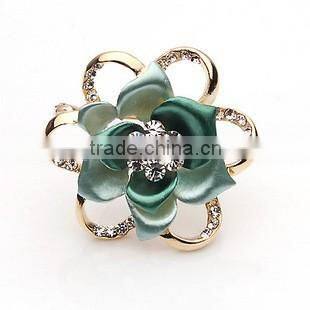 Classic Joker set Crystal rhinestone flower brooch