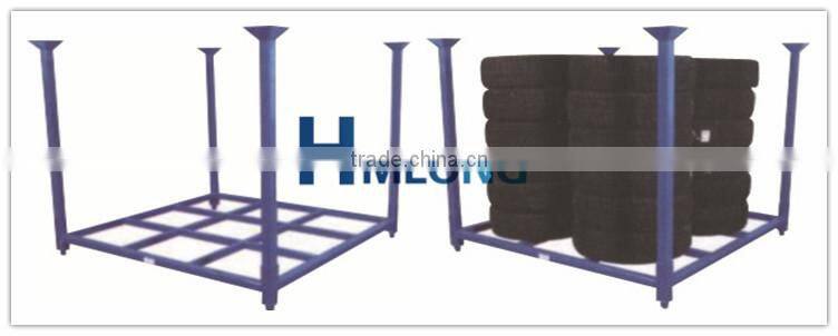 Heavy duty foldable metal welded tire rack