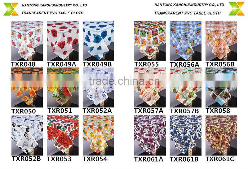 Flower lamination PVC table cloth