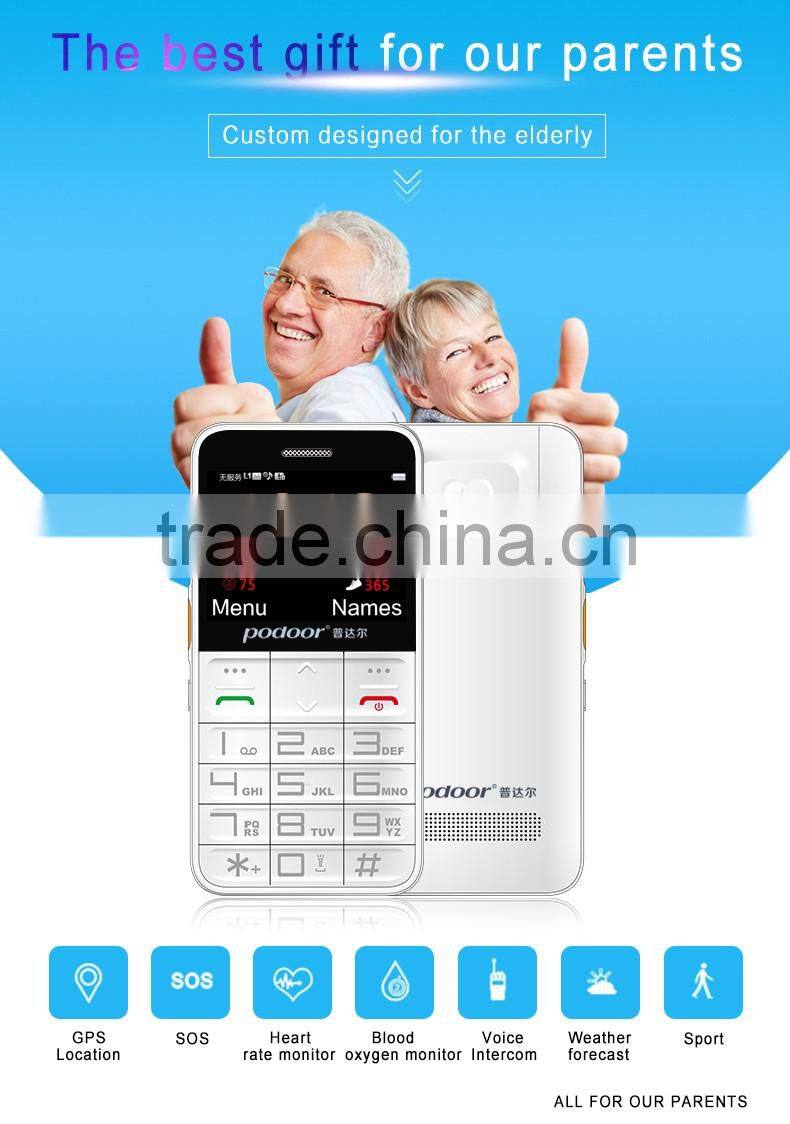 Health mobile phone with heart rate and blood oxygen monitor mobile phone display