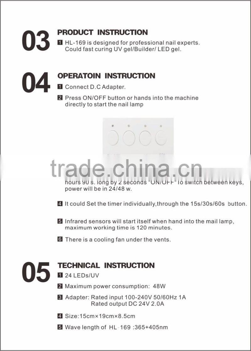 New Professional Sunshine light led nail lamp dryer with hand sensor