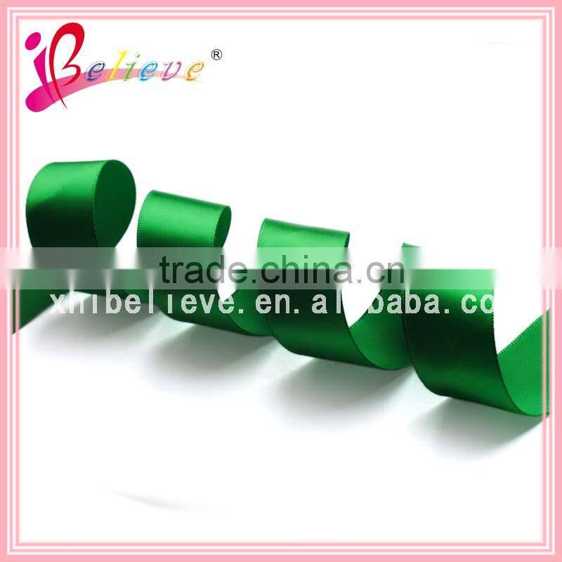 Made in China high quality smooth polyester satin ribbon solid color petersham ribbon