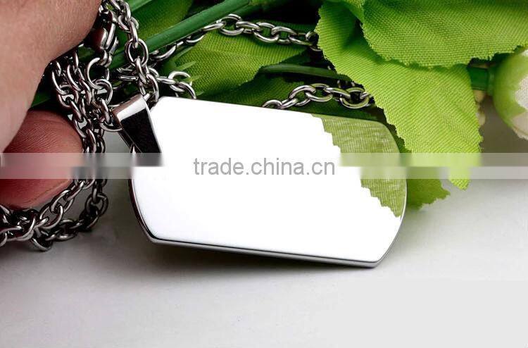 High Quality Stainless Steel Mirror Polish Blank Dog Tag