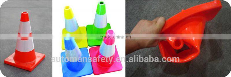 Unbreakable Orange PVC Industrial Safety Barrier Cone