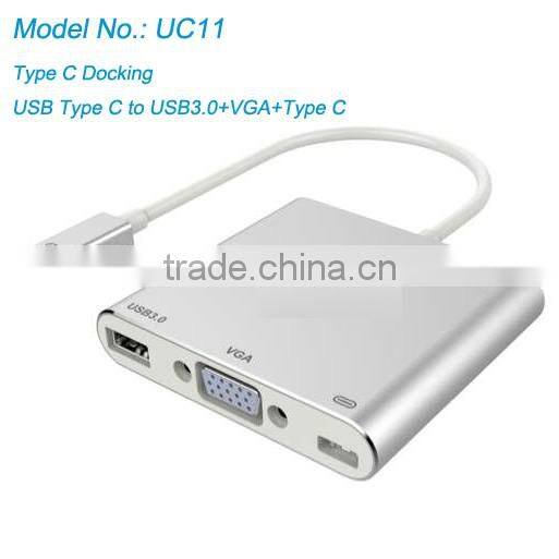 Type C product -USB Type C to USB3.0+VGA+Type C