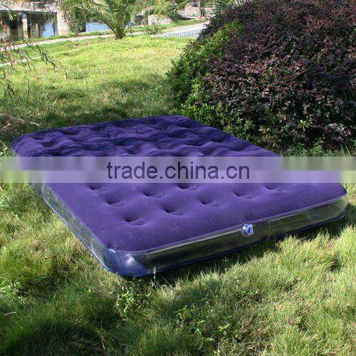 Hot Sale Inflatable Flocked Air Bed/comfortable&PVC Inflatable Flocked Bed