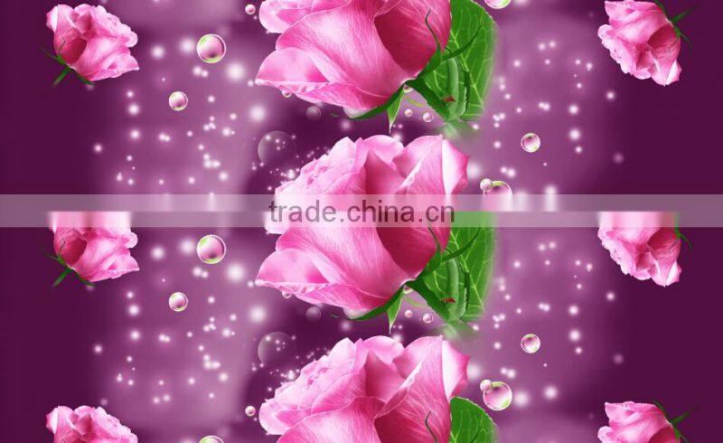 twill style microfiber polyester fabric disperse printed fabric for home textile high quality