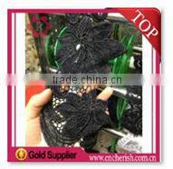 Fashion guipure lace fabric bridal sequins french net for wedding decorations