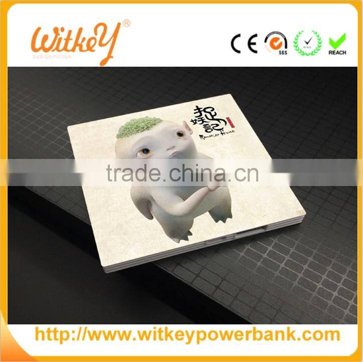 2016 ultra thin credit card size power bank battery charger