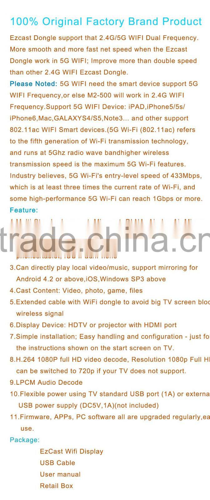 Ez Cast 5G Dongle Android Mini Pc Player 1080p Full Of Hd Wifi Display Adapter Support Dlna Ipush Tv Receiver Box