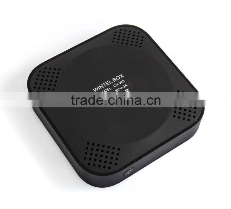 Quad core Wintel W8 Pocket PC Atom Z3735F tv box W8 Dual OS tv box Win 8.1 & Android4.4 Kitkat android tv box