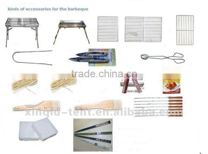 Folding charcoal barbeque grills