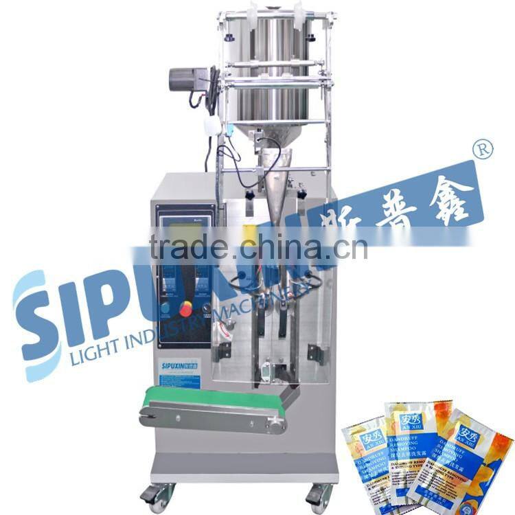 Automatic sachet packing machine for sugar/cream/ liquid shampoo