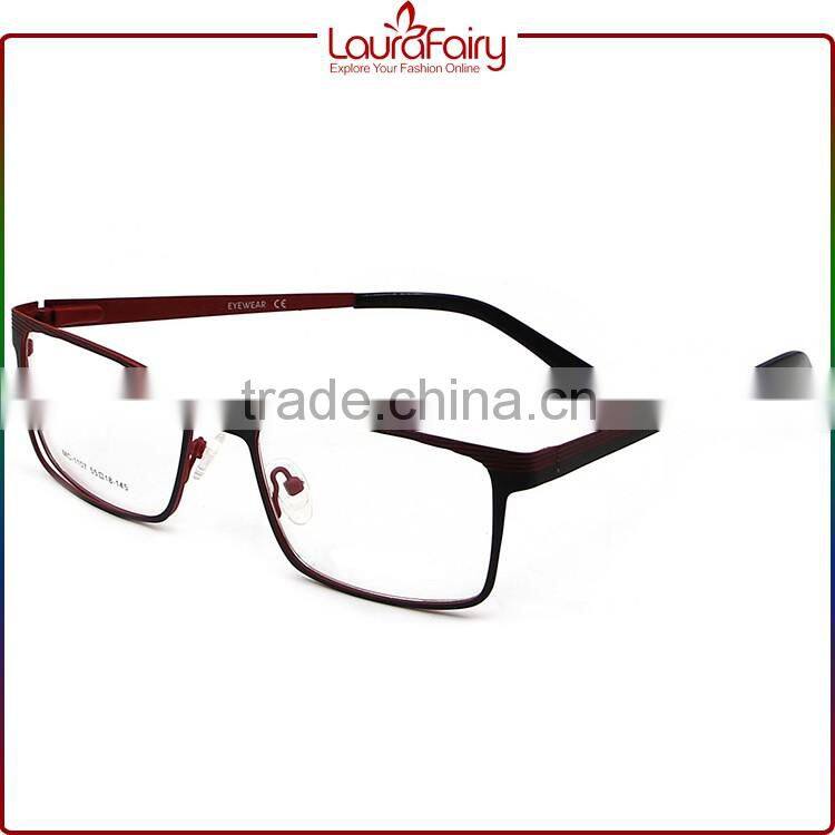 Laura Fairy Teenager Fashion Two Tone Colors Optical Frames With Metal Decorations