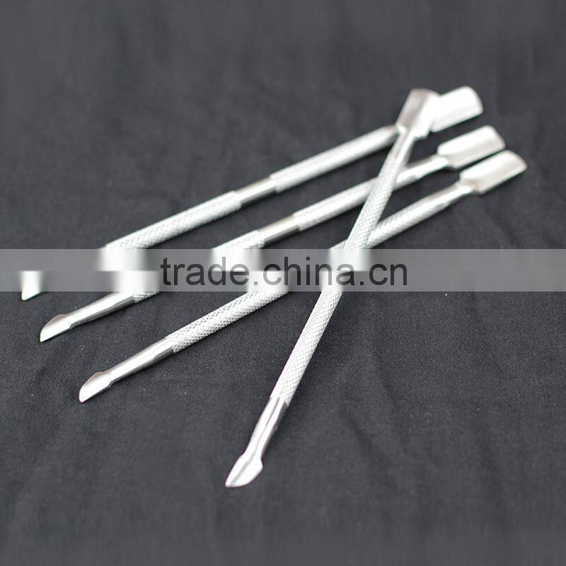 Full Metal cuticle pusher Nail Art Equipment Perfect Care Nails pusher Pushers Stainless steel Nail tools