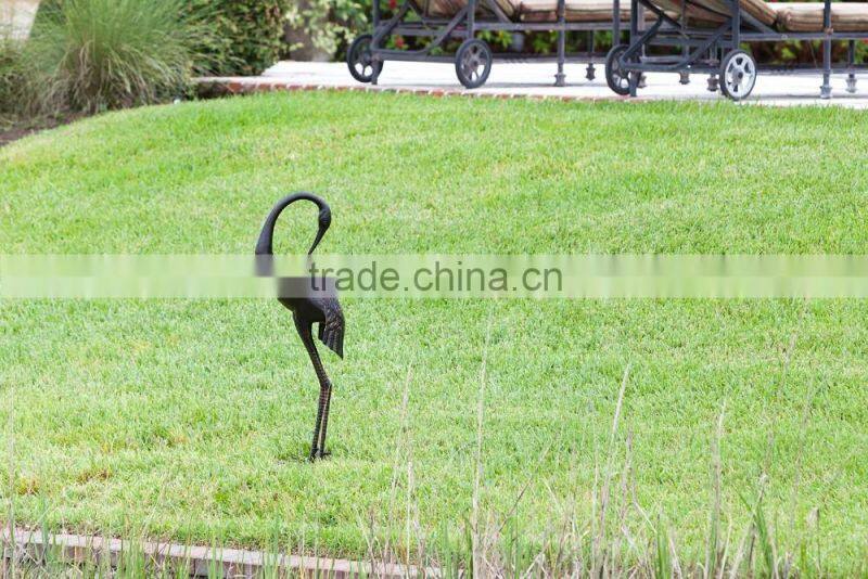 43 Inch Sculptured Cranes in Bronze Finish