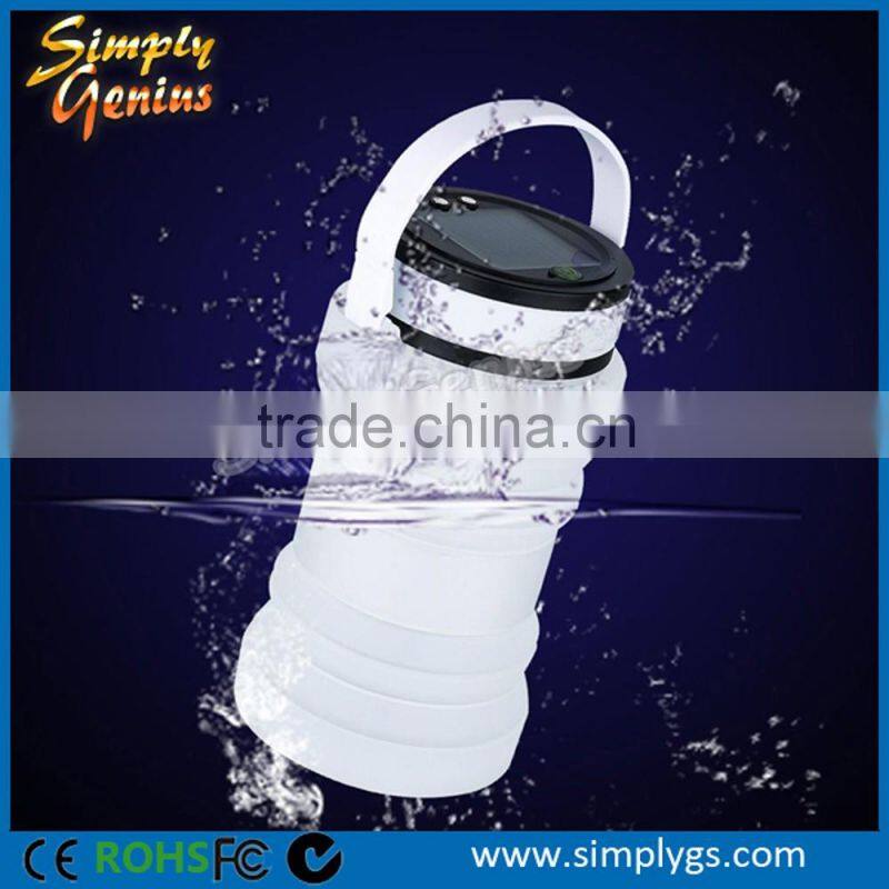 foldable solar garden light with 3 LED 100 lumen max 12 hours lighting