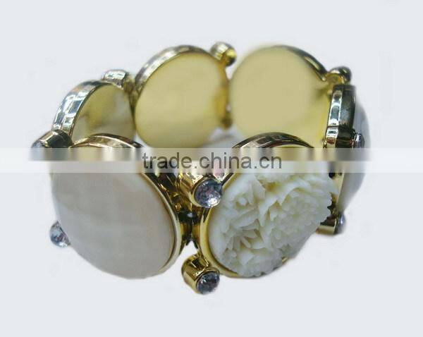 Vintage Style Multi Colored Epoxy Bangle