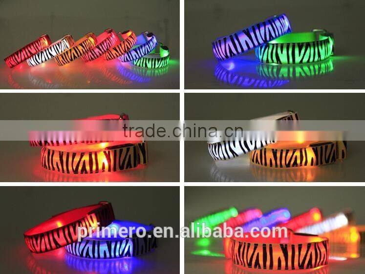 Hot Sale Leopard Glowing LED lights Flash Bracelet Wrist