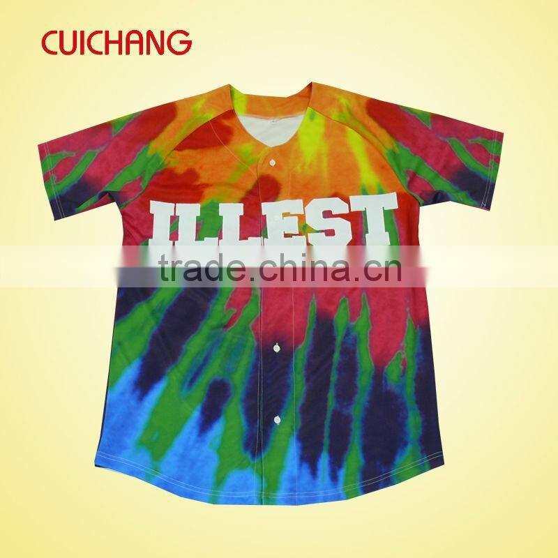 high quality fashion custom baseball jersey with 1 pc MOQ