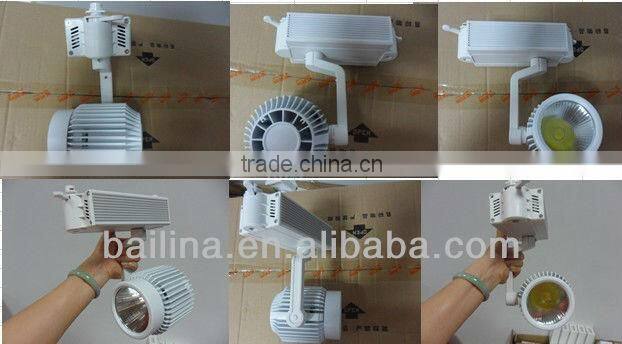 30w led indoor light beam angle 45 degree track light suspended