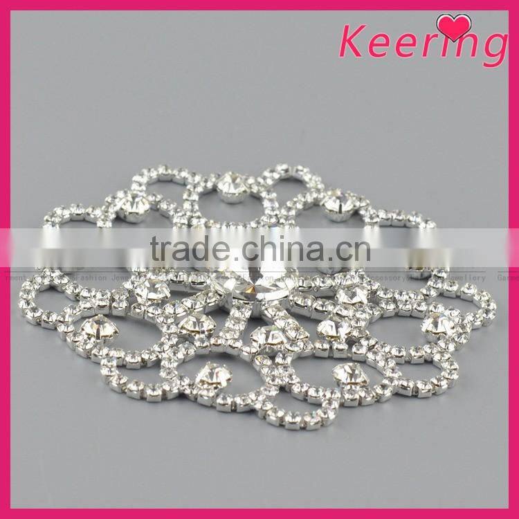 High quality garment accessories rhinestone flower embellishment WRE-255